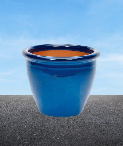 Fishbowl Outdoor Ceramic Pot