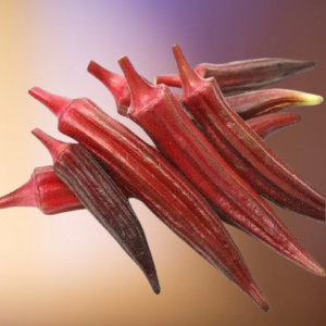 Red Ladies Finger Okra Seeds