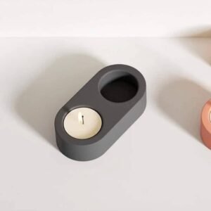 Konkri Twin Candle Holder | Modern Concrete Decor UAE