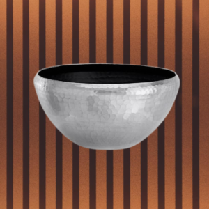 Hammered Silver Bowl – Aluminium – Pots
