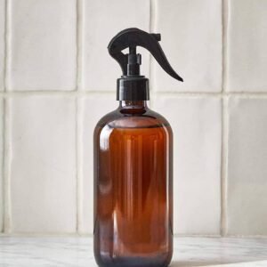 Amber Glass Plant Mister: Elegant Botanical Hydration Solution