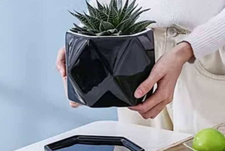 Black Poly Pot - Pots | Plantshop.me