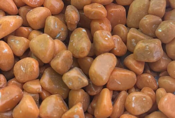 Buy Orange Colored Stones | Garden Decor | Plantshop.me