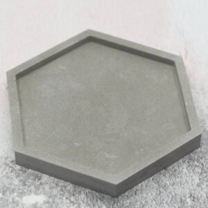 Concrete Hexagonal Tray - Accessories | Plantshop.me