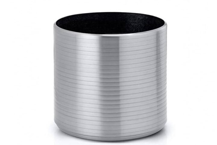 Cylindro Aluminium Ribbed - Pots | Plantshop.me