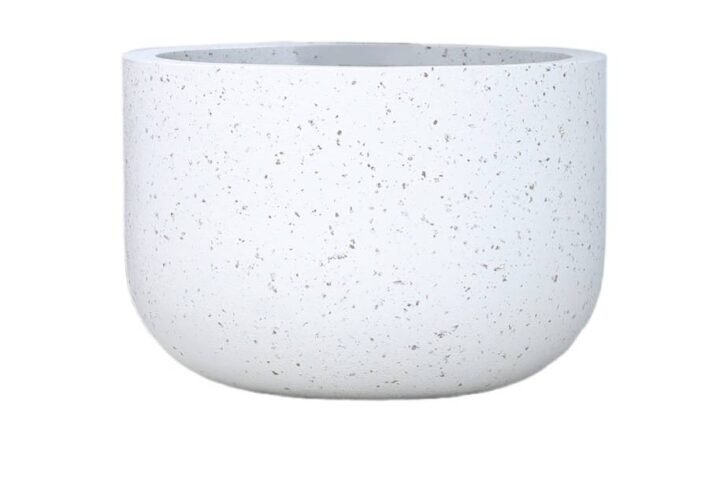 Majestic White Dot Premium GRP Pot - Shop Now at Plantshop.me UAE