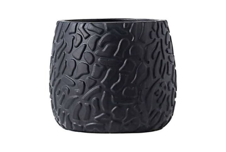 Patterno Black Pot - Pots | Plantshop.me