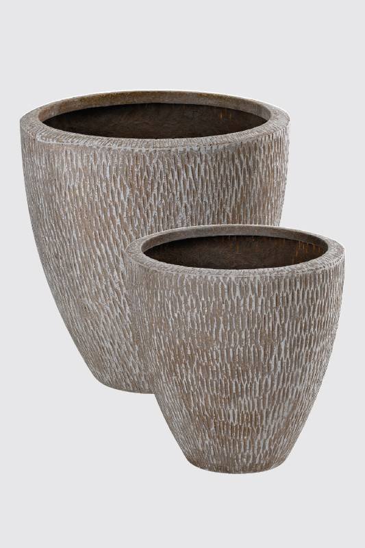 Polystone Chisel Brown - Indoor Plants - Pots | Plantshop.me