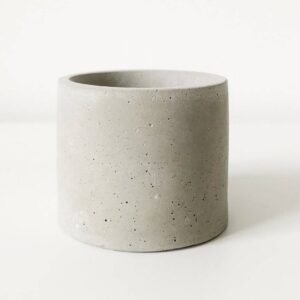 Small Round Concrete Pot - Indoor Plants - Pots | Plantshop.me