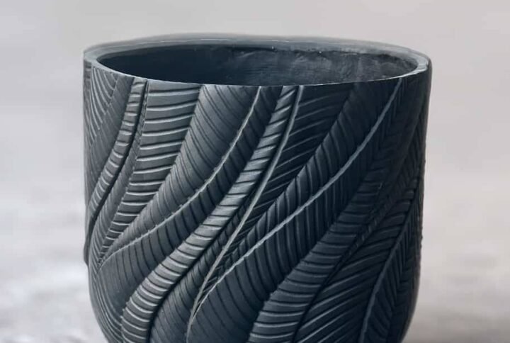 Trio Black GRC Pot - Premium Plant Containers at Plantshop.me UAE