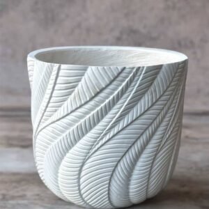 Trio White GRC Pot - Buy Stylish Plant Pots at Plantshop.me UAE